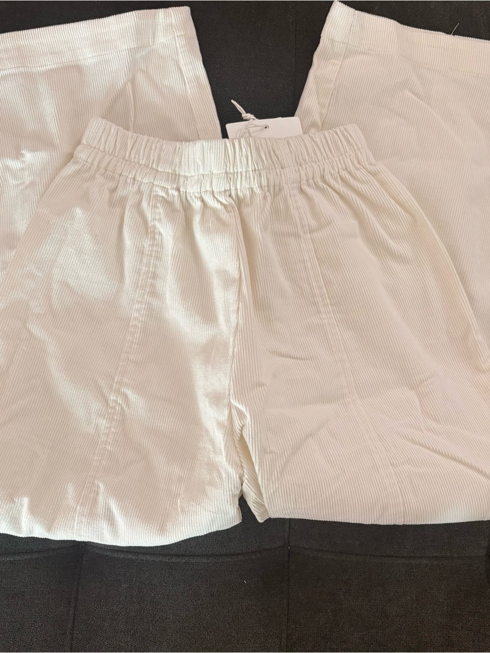 An action a day Corduroy Lantern Wide Leg Ankle Pants - Picture 5 of 5